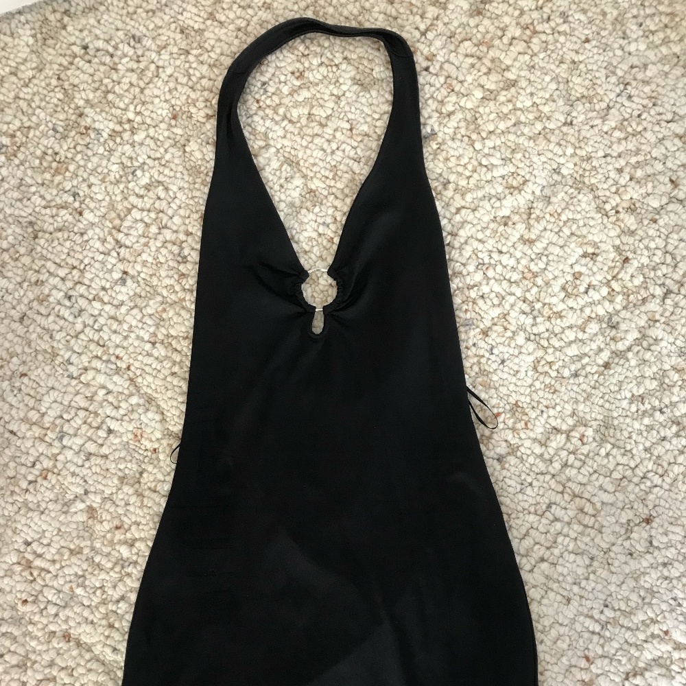 Black Divided Boydcon Mini Dress